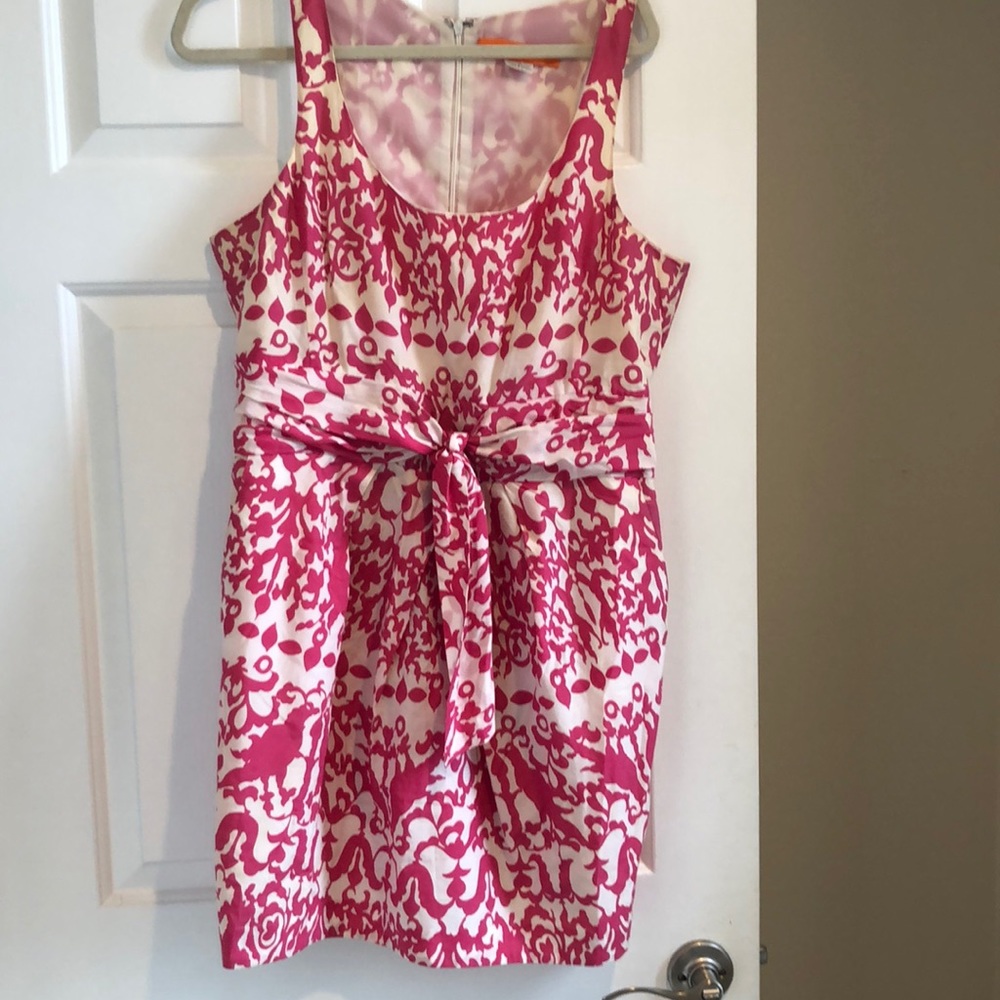 Pink and White Dress